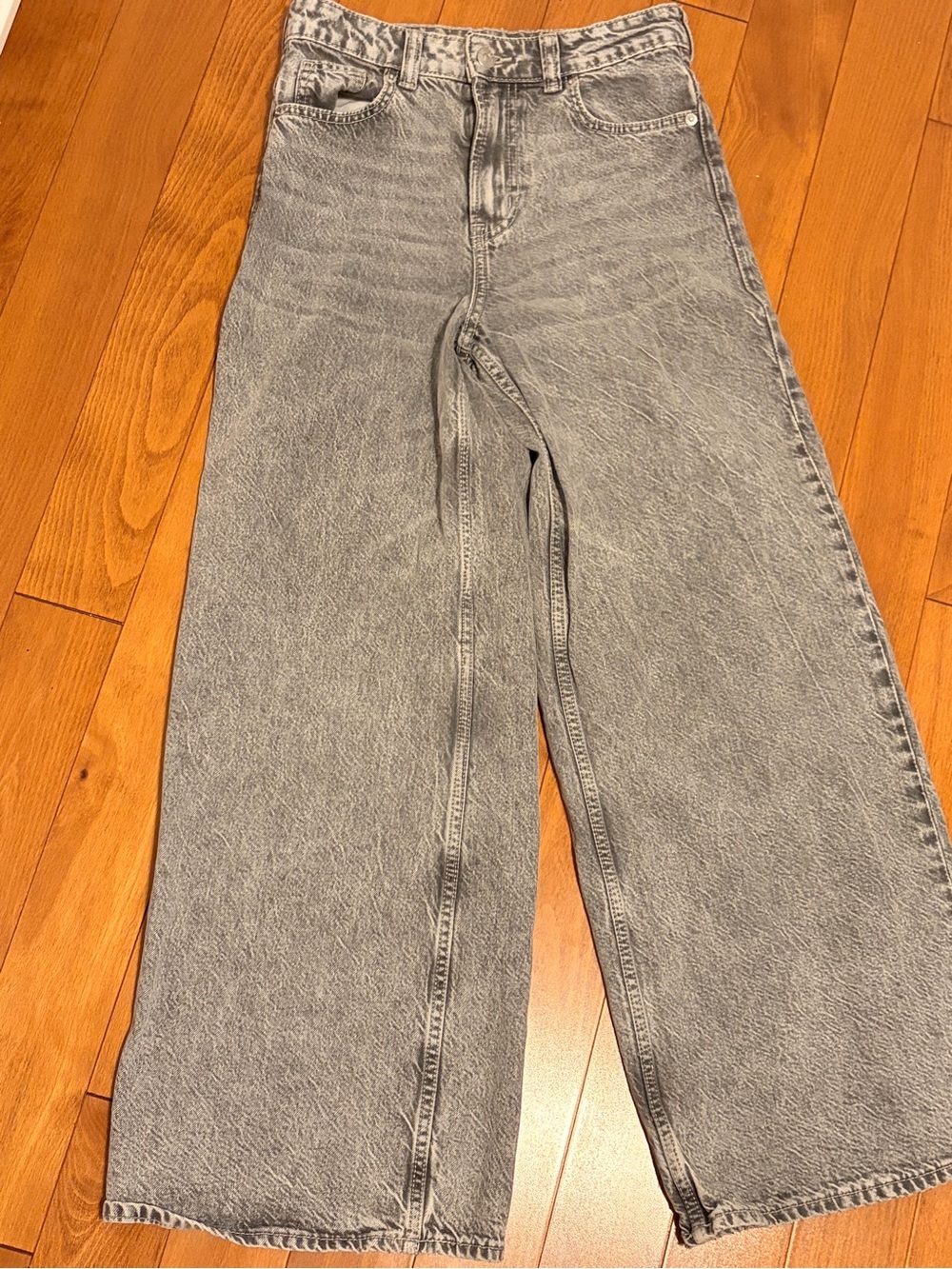 H&M Divided Wide Leg Gray Baggy Jeans